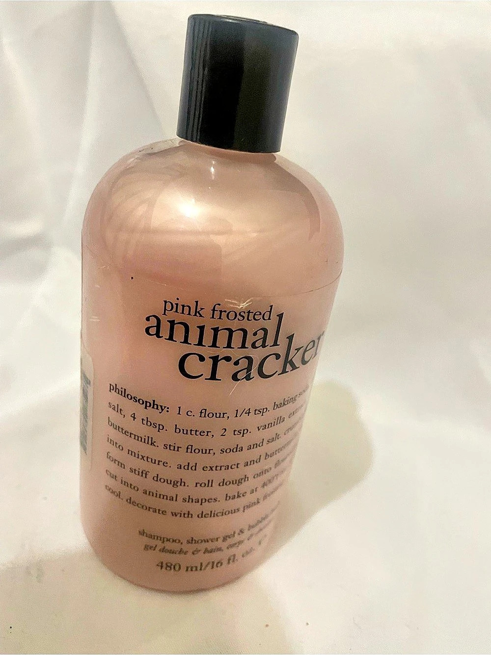 Philosophy Pink Frosted Animal Cracker Body Lotion Pink NWT